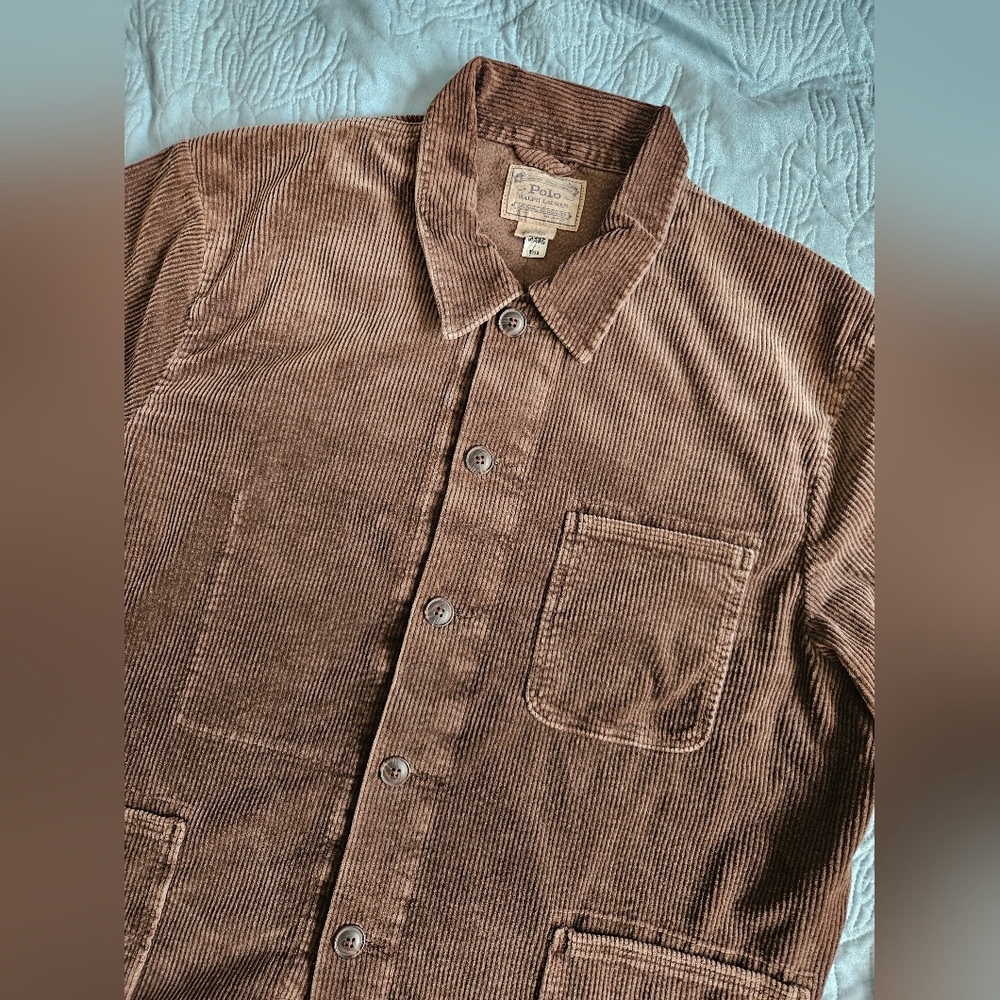 Polo Ralph Lauren Men's Stretch Corduroy Chore Jacket in Brown - Picture 4 of 10